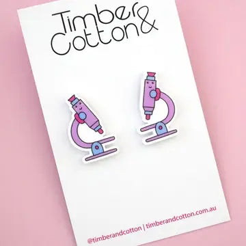 Microscope Stud Earrings