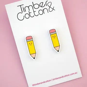 Pencil Stud Earrings