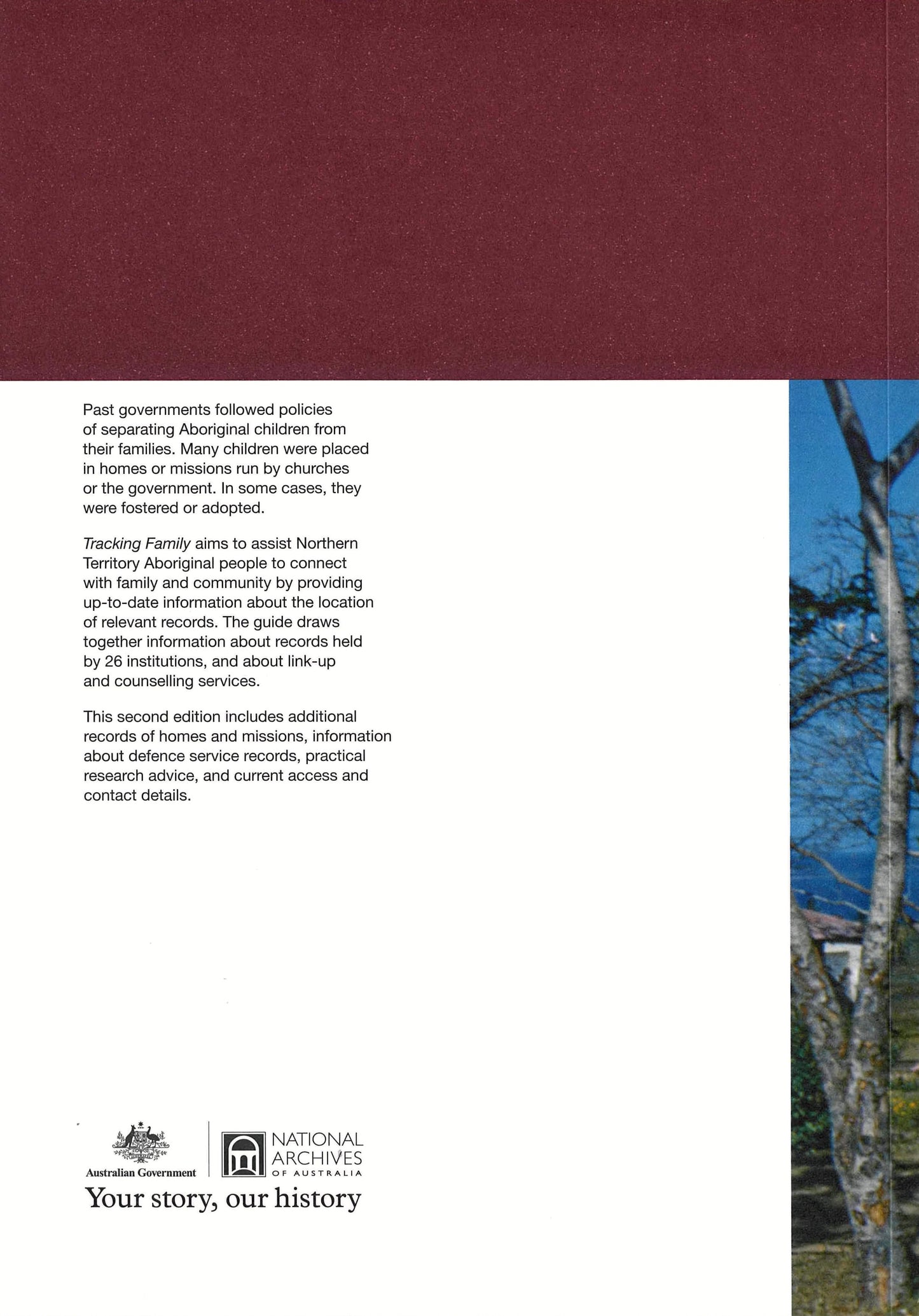 Tracking Family: A guide to Aboriginal records relating to the Northern Territory